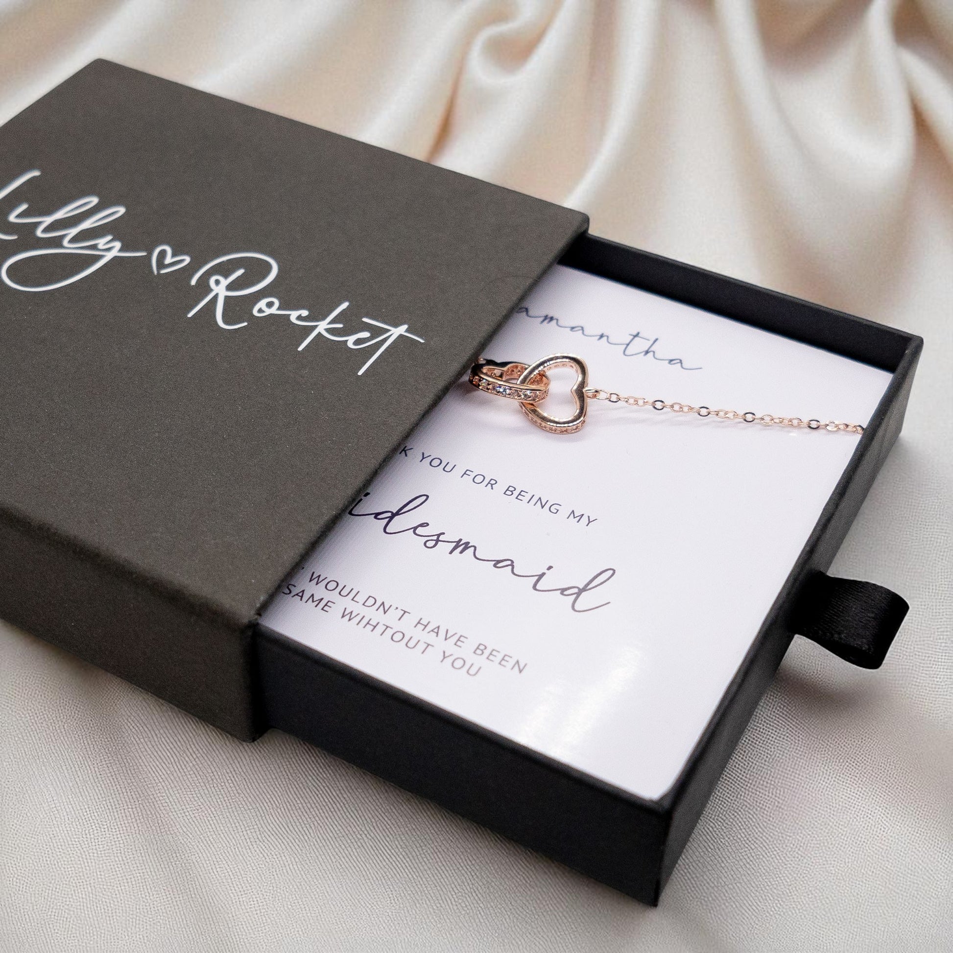 Bridesmaid Necklace Wedding Gift For Bridesmaid, Personalized Bridesmaid Gift Bridal Party Gift