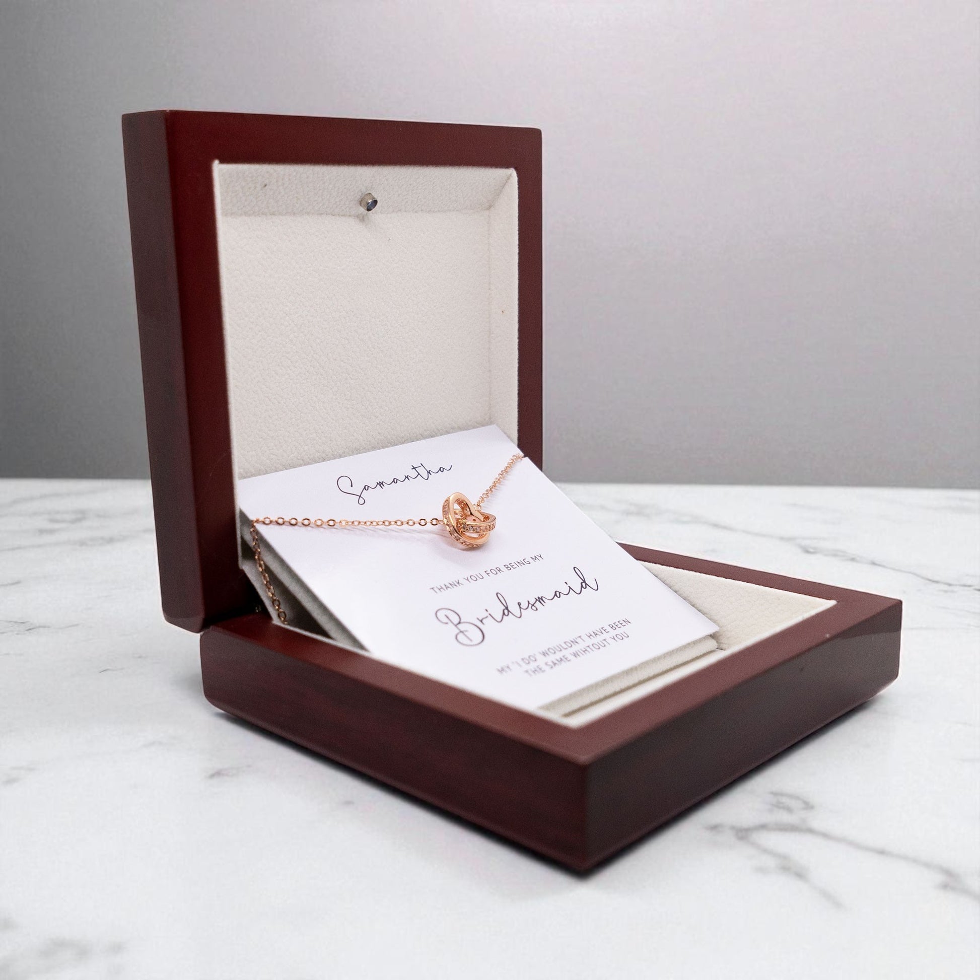 Bridesmaid Necklace Wedding Gift For Bridesmaid, Personalized Bridesmaid Gift Bridal Party Gift
