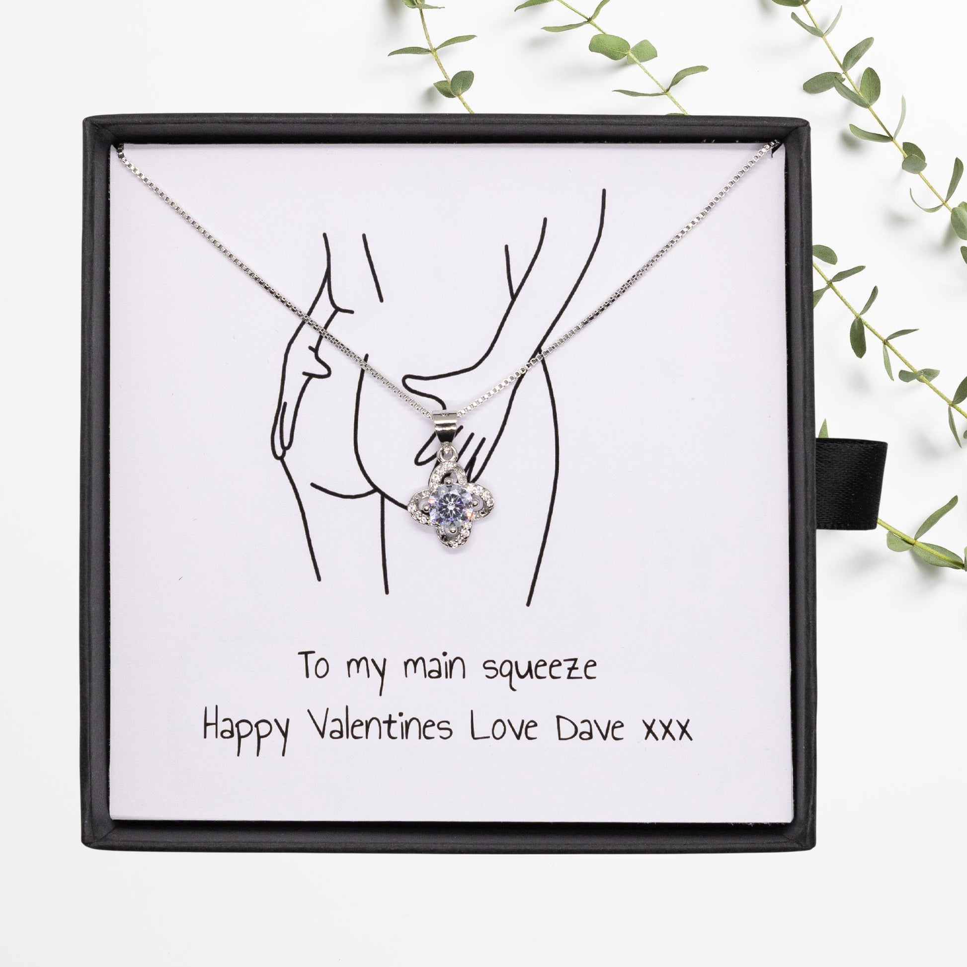 To My Squeeze Cheeky Valentines, Birthday Jewellery Gift For Wife, Girlfriend, Partner