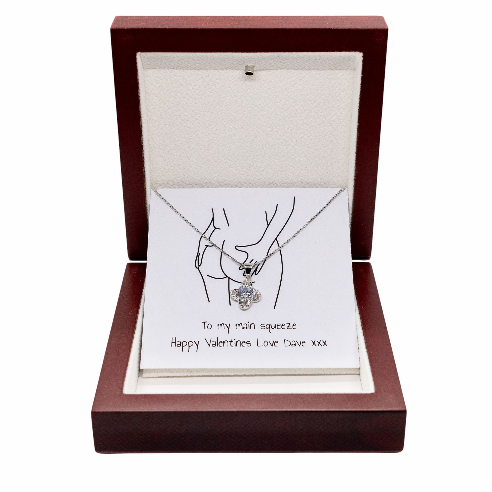 To My Squeeze Cheeky Valentines, Birthday Jewellery Gift For Wife, Girlfriend, Partner