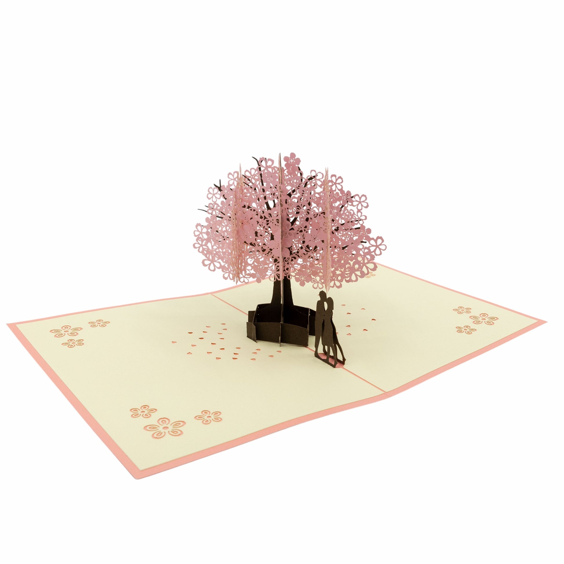 Beautify Cherry Bloosm Valentines 3D Popup  Greeting Card
