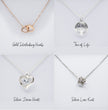 Gift For Grandmother- Interlocking Heart Necklace - Personalised Message Card