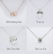 To My Mother - Choice of Beautiful Silver Necklaces in a Mahogany Gift Box with a Custom Message Card - Gift from Son / Daughter For Mum