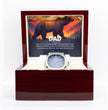 Gift Watch For Dad - Luxury Watch Gift Set With Custom Message Card In Mahogany Box