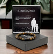 To A Wonderful Dad - Beautiful Tiger Eye Volcanic Stone Bracelet with Personalised Message Card Gift Boxed