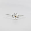 To My Beautiful Daughter - Sterling Silver Open Flower Bangle
