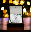 Silver Heart Necklace For Daughter -Gift Jewellery from Mum, Dad with Message Card & Gift Box