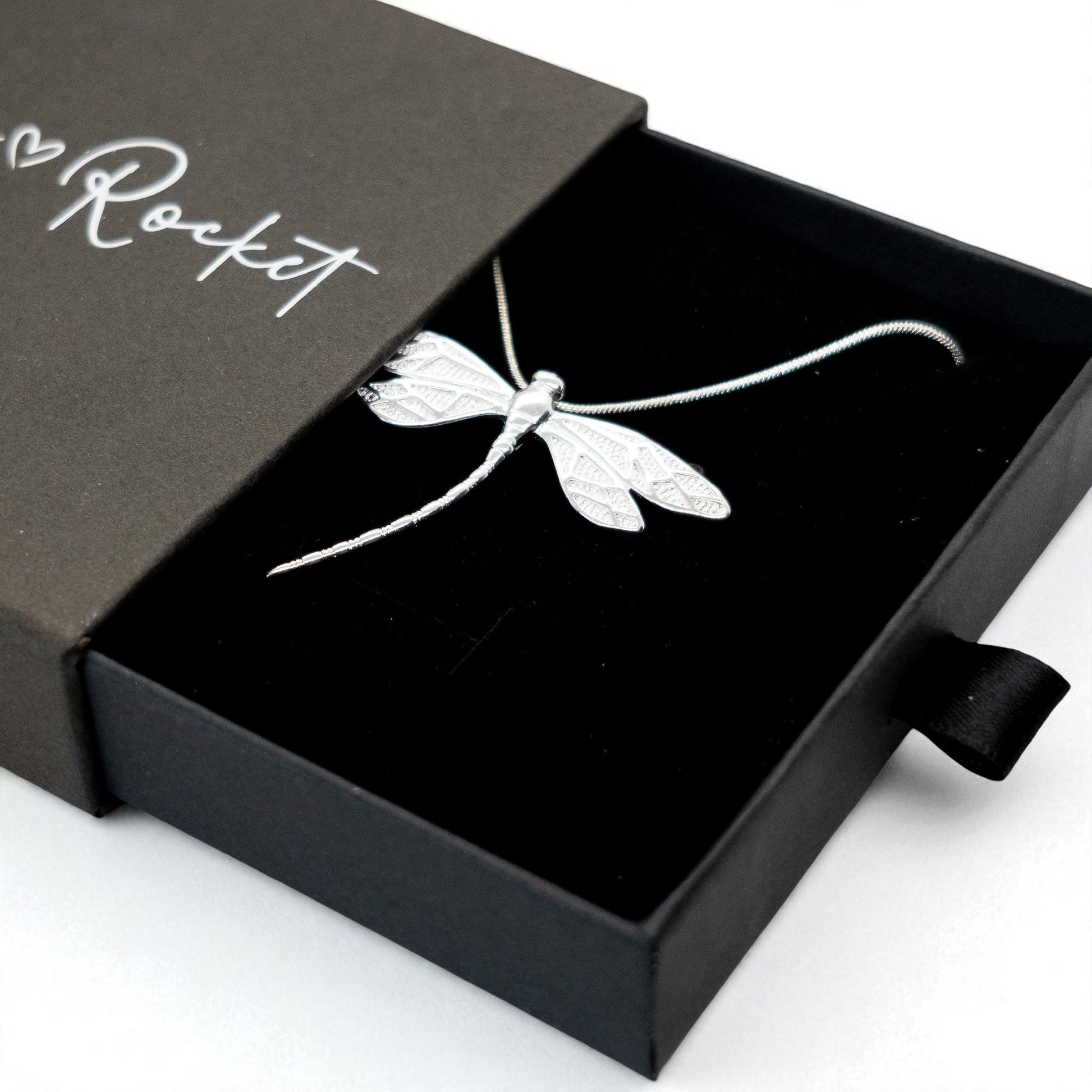 Sterling Silver Dragonfly Necklace – Beautifully Gift Boxed