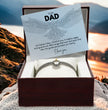 Gift For Dad - Sterling Silver Viking Eagle Bangle - Personalised Message Card Gift Boxed