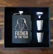 Father of the Year Darth Vader Fathers Day  Hip Flask Gift Set
