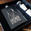 Father of the Year Darth Vader Fathers Day  Hip Flask Gift Set