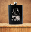 Father of the Year Darth Vader Fathers Day  Hip Flask Gift Set