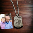 Laser Engraved Dog Tag - Perfect Gift for Husbandd, Father, Boyfriend