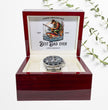 Gift For Dad - Fishing Themed Gift Watch with Personalised Message Card