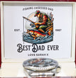 Gift For Dad - Fishing Themed Gift Watch with Personalised Message Card