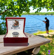 Gift For Dad - Fishing Themed Gift Watch with Personalised Message Card