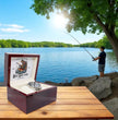 Gift For Dad - Fishing Themed Gift Watch with Personalised Message Card
