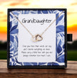 Gift For Granddaughter- Interlocking Heart Necklace - Personalised Message Card