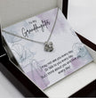 To My Granddaughter - Silver Necklace Gift from Grandparent - Personalised Message Card