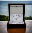 To My Granddaughter - Silver Necklace Gift from Grandparent - Personalised Message Card