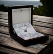 To My Granddaughter - Silver Necklace Gift from Grandparent - Personalised Message Card