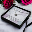 To My Granddaughter - Silver Necklace Gift from Grandparent - Personalised Message Card