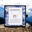 Gift For Grandmother- Interlocking Heart Necklace - Personalised Message Card
