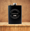 Personalised Groomsman Wedding Gift Hip Flask Gift Set