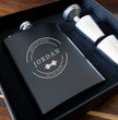 Personalised Groomsman Wedding Gift Hip Flask Gift Set
