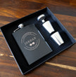 Personalised Groomsman Wedding Gift Hip Flask Gift Set