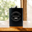 Personalised Groomsman Wedding Gift Hip Flask Gift Set