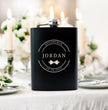 Personalised Groomsman Wedding Gift Hip Flask Gift Set