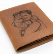 Laser Photo Engraved  Mens Leather Wallet Gift For Birthday, Anniversary, Fathers Day