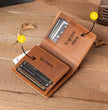 Laser Photo Engraved  Mens Leather Wallet Gift For Birthday, Anniversary, Fathers Day