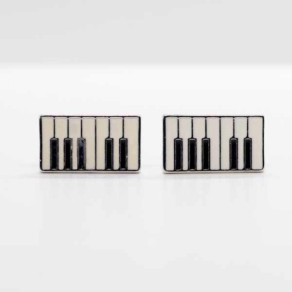 Stainless Steel Piano Keyboard Cufflinks Music Cuff Links – Unique Gift for Pianists & Musicians