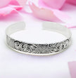 Silver Lotus Bangle for Wife - To My Beautiful Wife Gift For Anniversary, Birthday