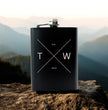 Personalised Outdoor  Themed Hip Flask Gift Set