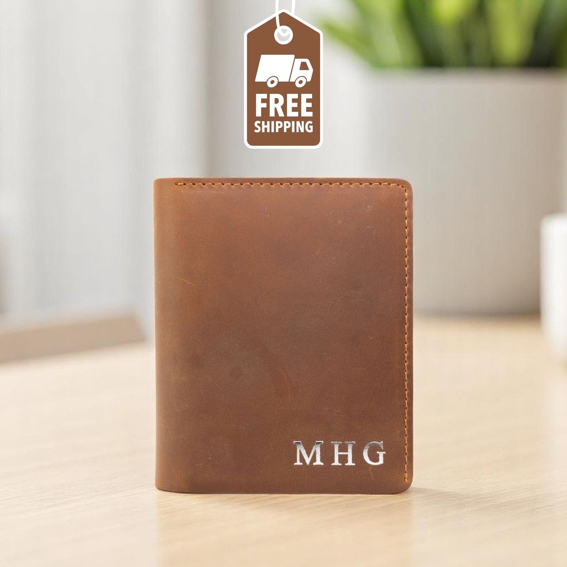 Personalised Mens Leather Wallet Gift For Birthday, Anniversary, Fathers Day