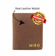 Personalised Mens Leather Wallet Gift For Birthday, Anniversary, Fathers Day