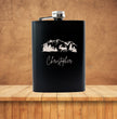 Personalised Outdoor Mountain Themed Hip Flask Gift Set