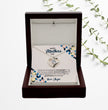 Happy Mothers Day - Choice of Silver Necklaces in a Mahogany Gift Box with a Custom Message Card - Gift from Son / Daughter For Mom