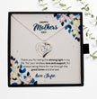 Happy Mothers Day - Choice of Silver Necklaces in a Mahogany Gift Box with a Custom Message Card - Gift from Son / Daughter For Mom