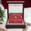 To My Beautiful Mother - Sterling Silver Necklace Personalised Gift With A Custom Message Card - Gift from Son / Daughter For Mum