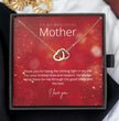 To My Beautiful Mother - Sterling Silver Necklace Personalised Gift With A Custom Message Card - Gift from Son / Daughter For Mum