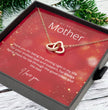 To My Beautiful Mother - Sterling Silver Necklace Personalised Gift With A Custom Message Card - Gift from Son / Daughter For Mum