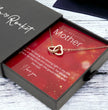 To My Beautiful Mother - Sterling Silver Necklace Personalised Gift With A Custom Message Card - Gift from Son / Daughter For Mum
