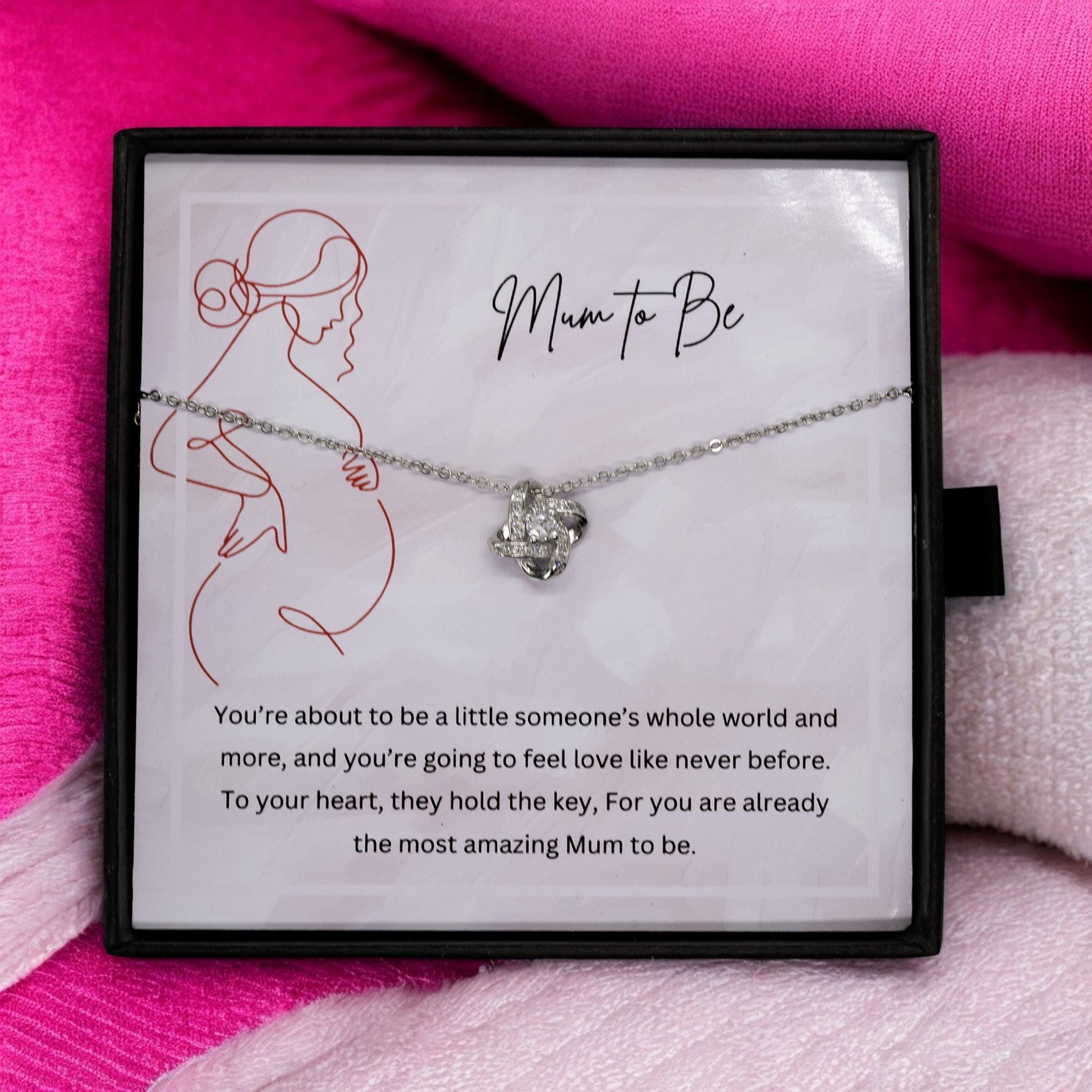 Mum to Be - Necklace Gift for New Mother Personalised Message Card