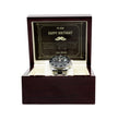 To My Dad - Happy Birthday - Luxury Watch Gift Set With Custom Message Card In Mahogany Box - Gift For Dad