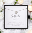 Gift For Sister-In-Law - Beautiful Silver Necklace - Personalised Message Card