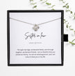 Gift For Sister-In-Law - Beautiful Silver Necklace - Personalised Message Card